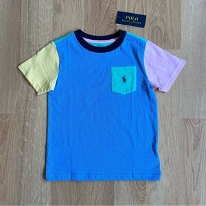 NWT Ralph Lauren Boys Short Sleeve Shirt-Blue, Green, Yellow, Pink
